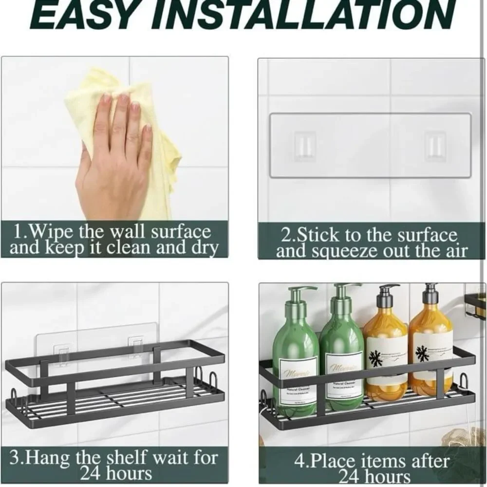 Rust Resistant Hanging Bathroom Caddies